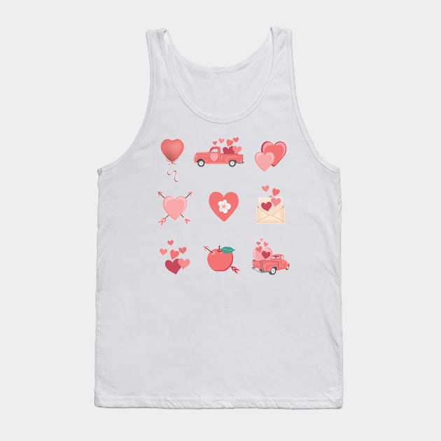 Valentines! Tank Top by SWON Design